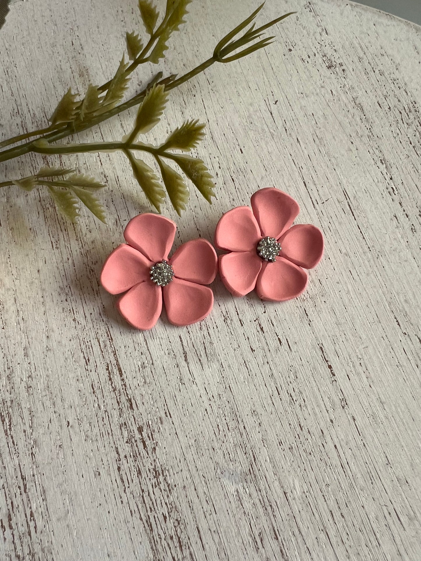 Orecchini fiori rosa