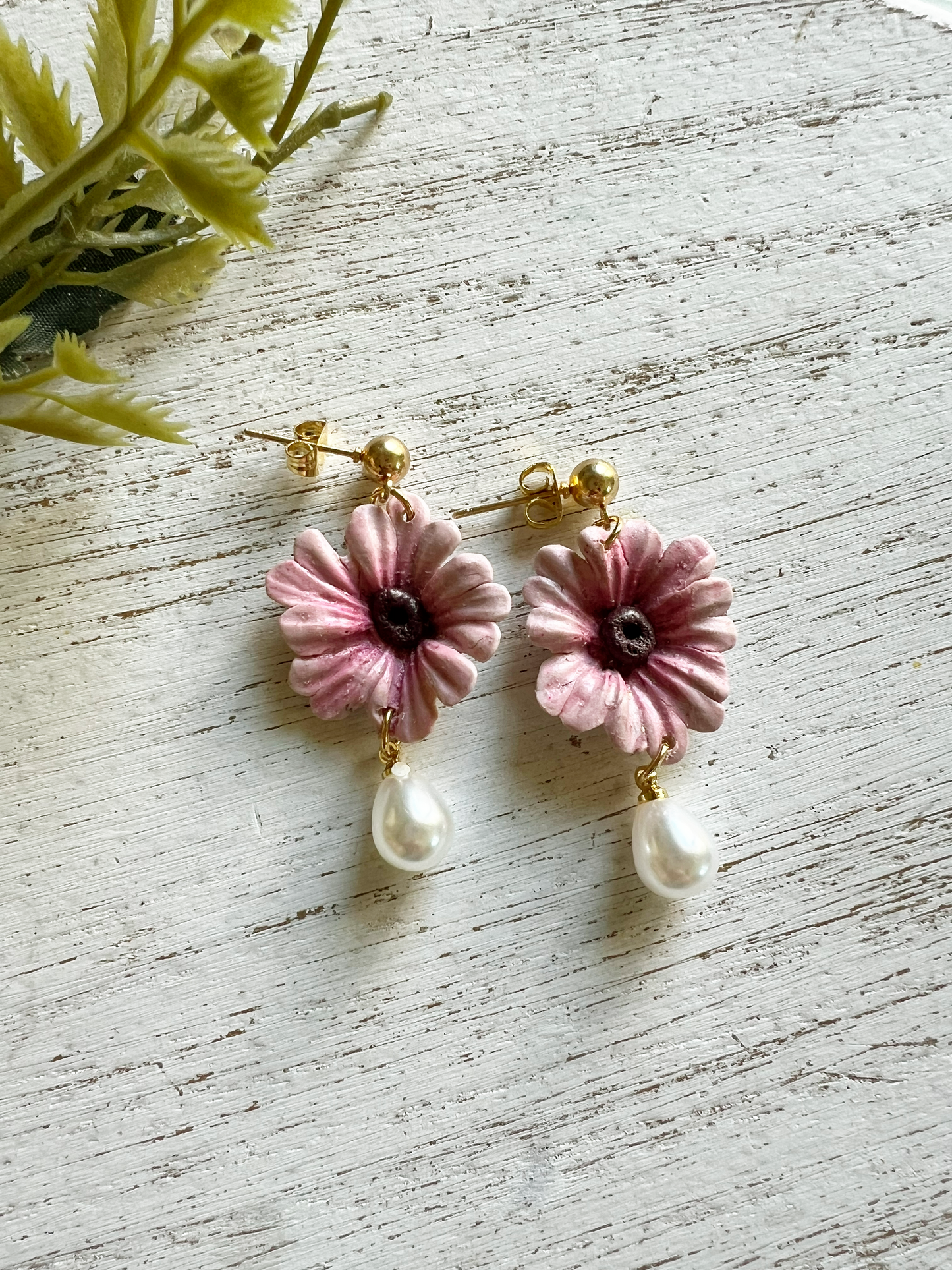 Orecchini fiori rosa
